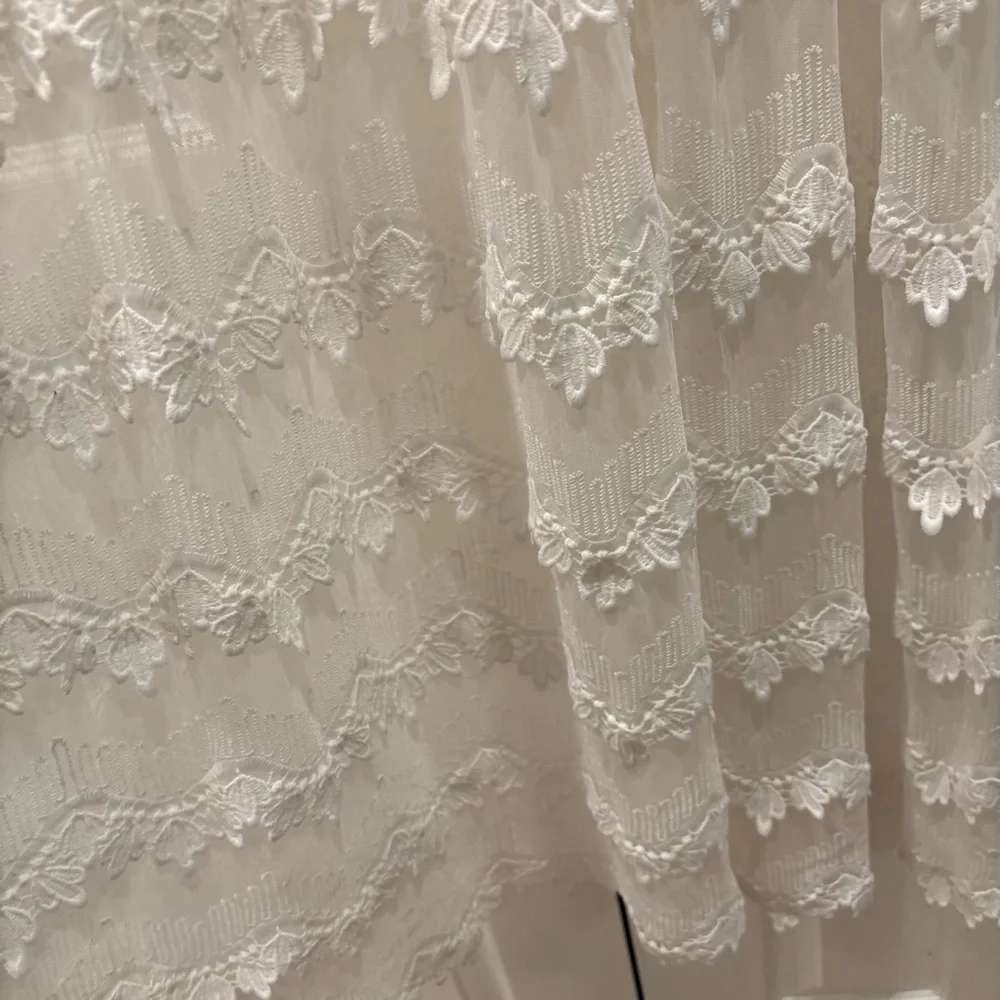Elegant White Lace Maxi Dress - Picture 6 of 10